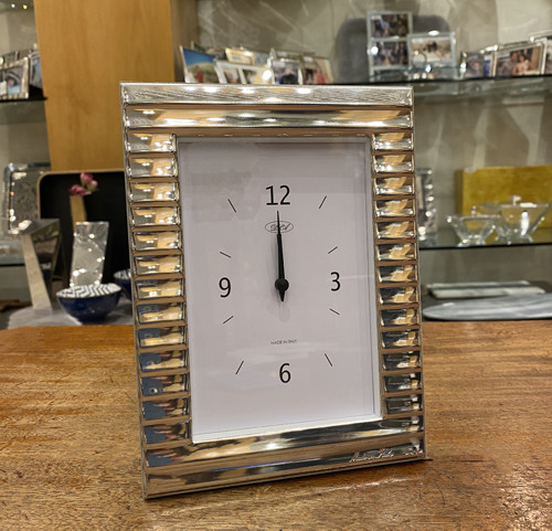 Sterking silver clock - Montre argent massif 10x15cm